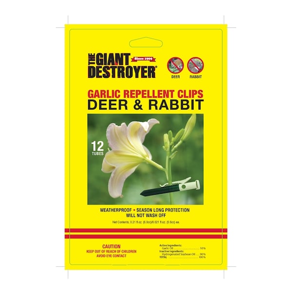 Giant Destroyer Giant Destroyer Animal Repellent Clip For Deer and Rabbits 12 pk 700 - main